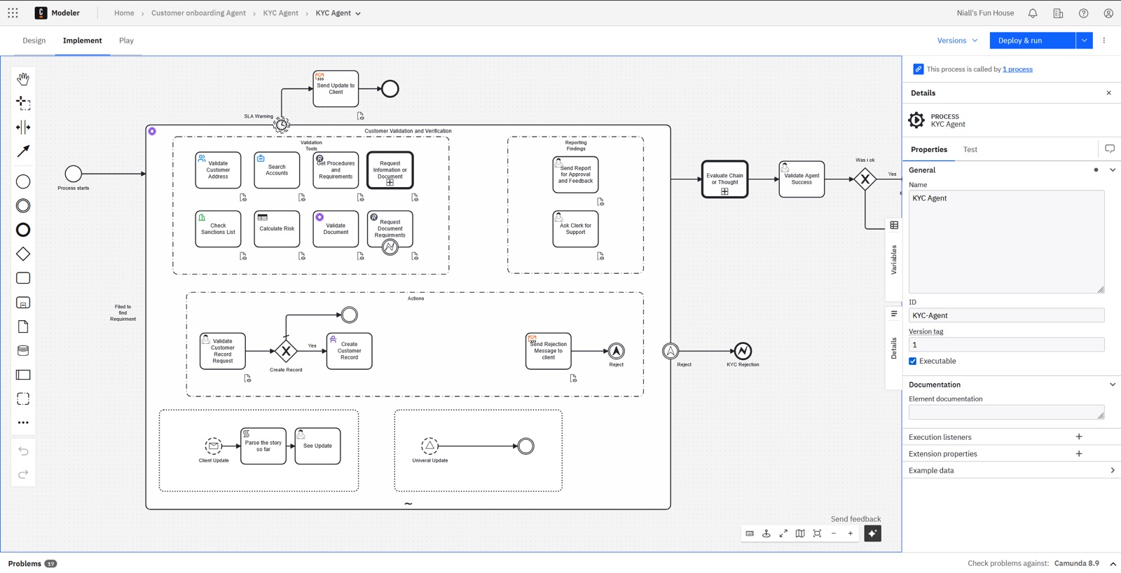 OptiFlow procesorkestratie in Camunda Modeler